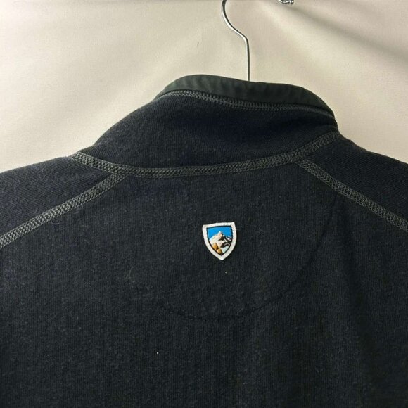 Kuhl Men's XL Revel Fleece Sweater Black Gray 1/4 Zip Pullover Outdoors Hiking - Picture 13 of 13